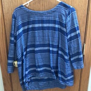 Old Navy Blue Striped Top